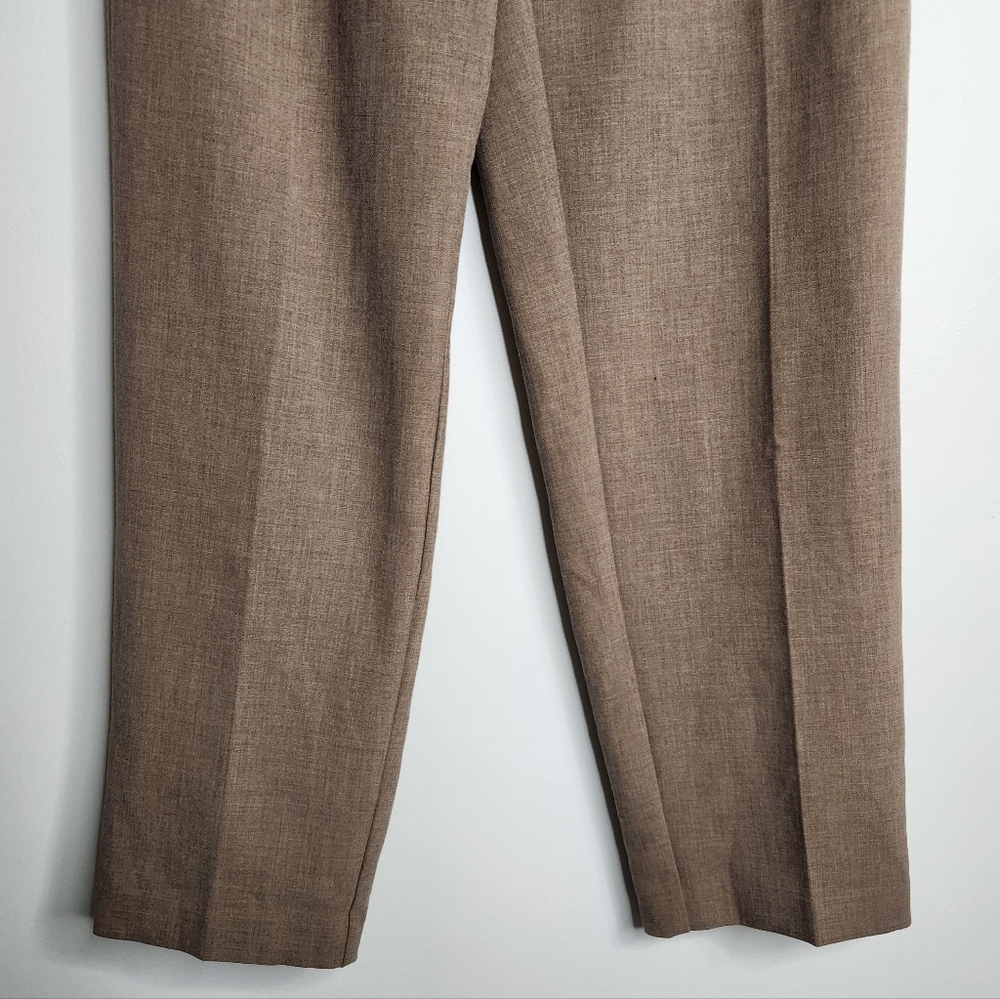 Aritzia Wilfred Ibiza High Rise Pleated Trouser Pants Size 4 In Heather Bisque - Picture 4 of 16